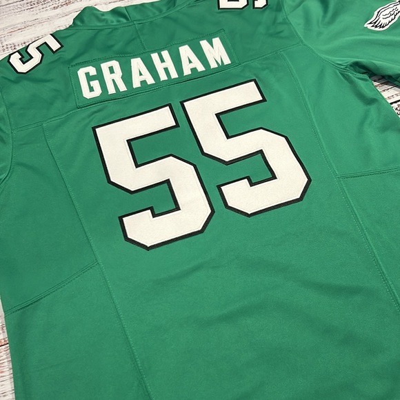 Brandon Graham. NIKE. NFL Philadelphia Eagles Jersey Kelly Green. Size-Medium - Picture 3 of 8